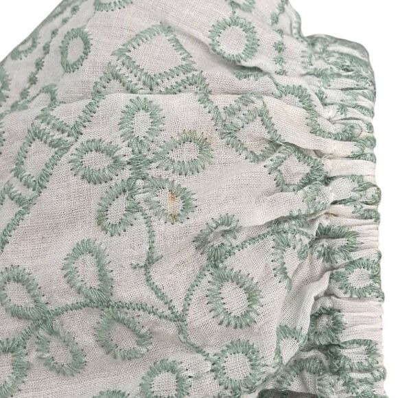 MINKPINK Ruffled Off-Shoulder Embroidered Patterned Mini Dress in Size XS - Picture 10 of 10